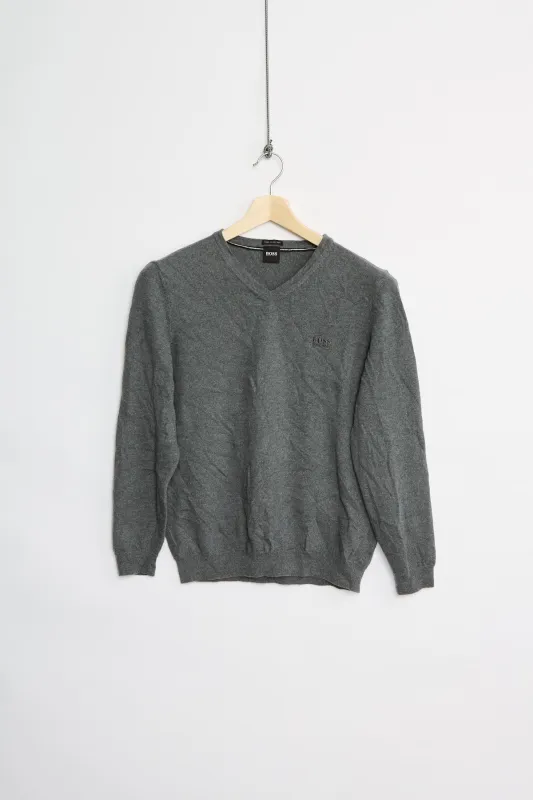 Hugo Boss light wool v-neck sweater (S) made by Livid Jeans