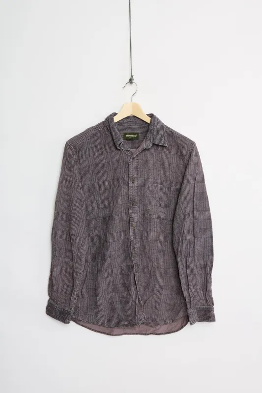 Eddie Bauer print cord shirt (L) sold by Livid Jeans