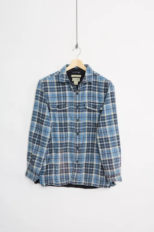 L.L. Bean fleece-lined flannel overshirt (M) sold by Livid Jeans