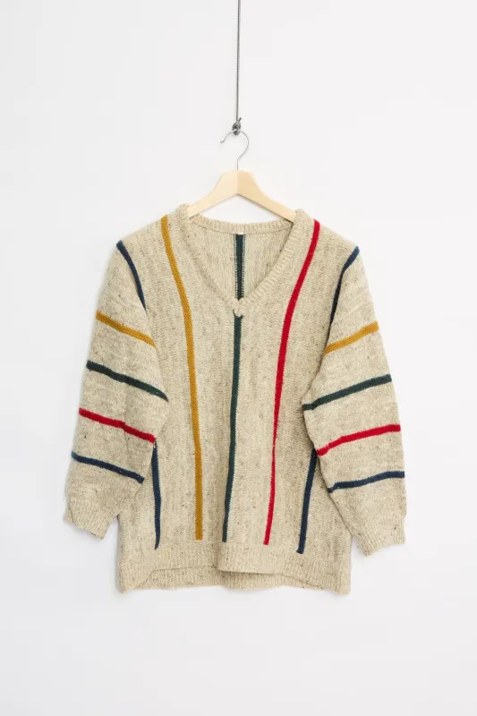 Wool V-neck sweater (L) sold by Livid Jeans