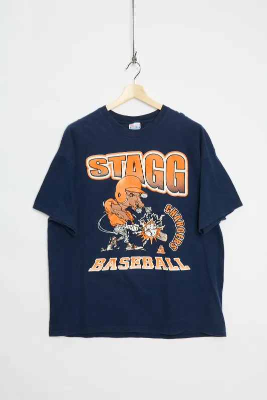 90's Stagg Chargers baseball tee (2XL) made by Livid Jeans