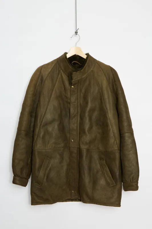 80's Italian Shearling coat (XL) made by Vintage