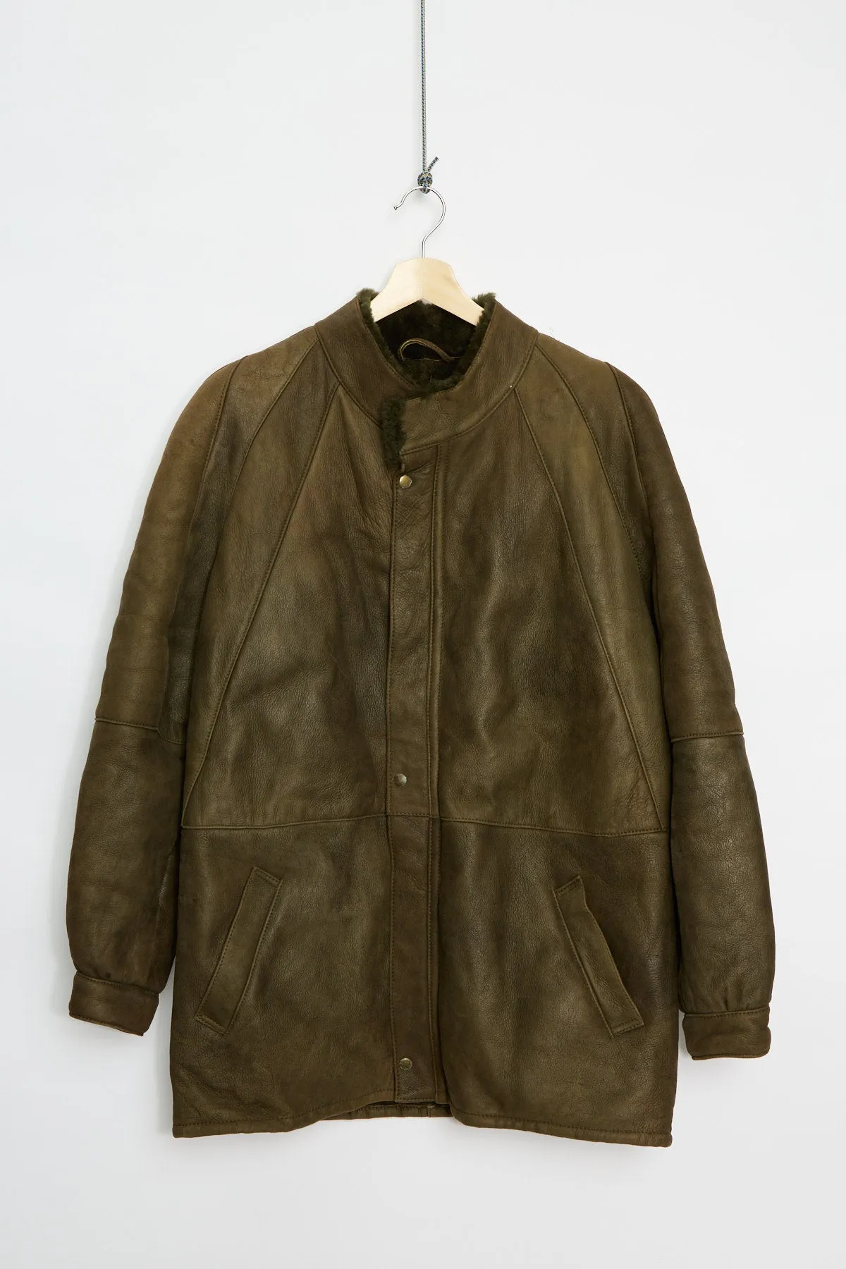 80's Italian Shearling coat (XL) sold by Livid Jeans