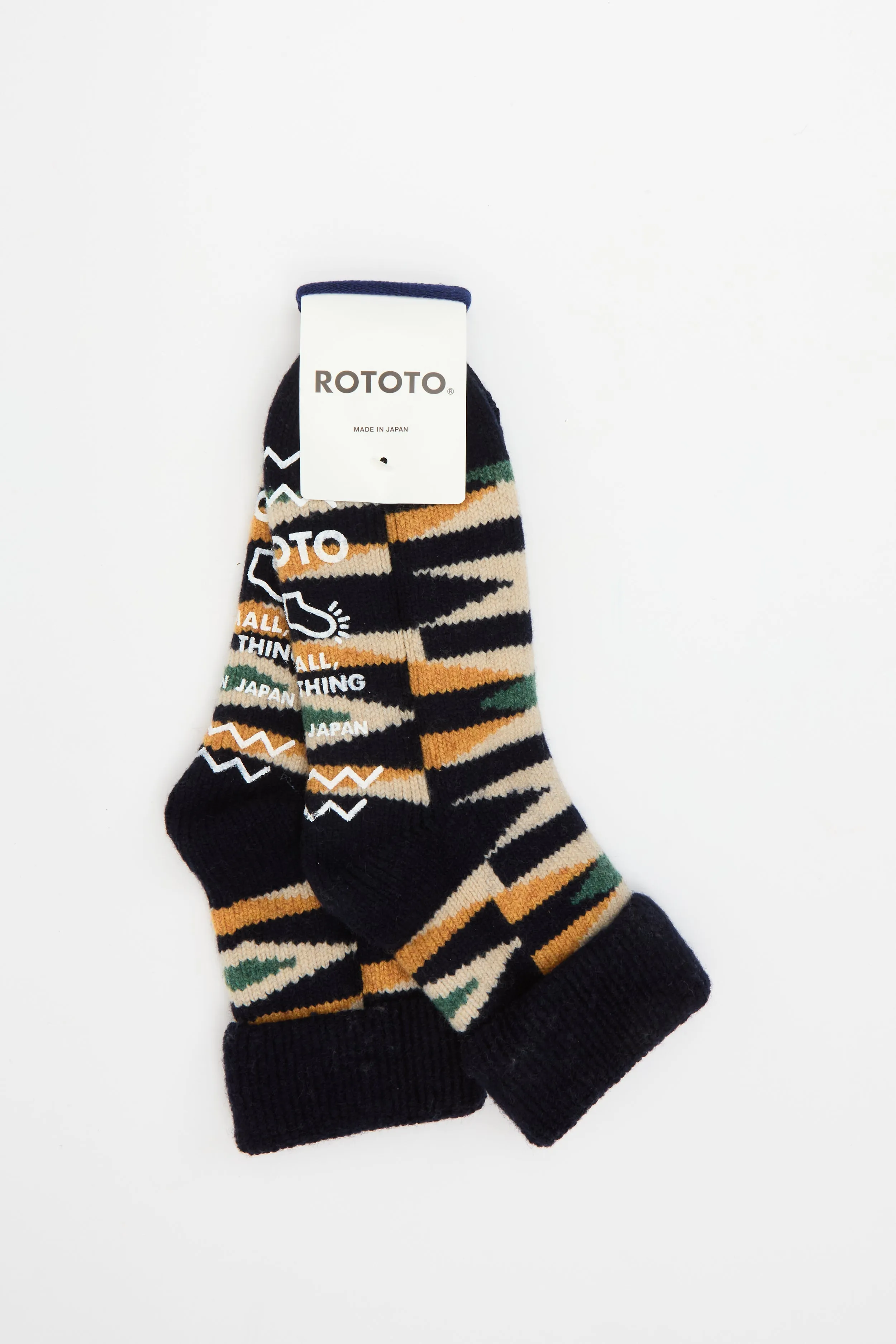 Merino Lambs Wool Room Socks Navy sold by Livid Jeans product image thumbnail 2