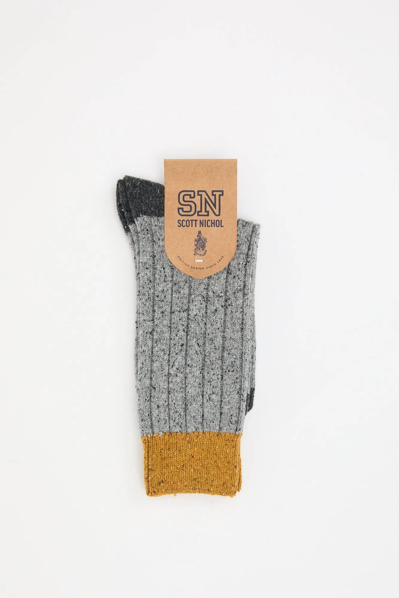 Thornham Mid Grey Fleck sold by Livid Jeans