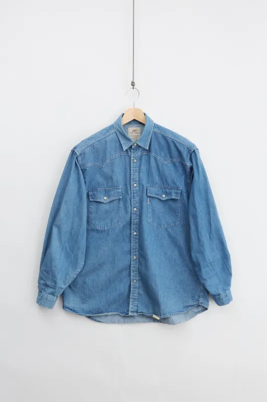 90's Levi's Western Denim Shirt (M) sold by Livid Jeans