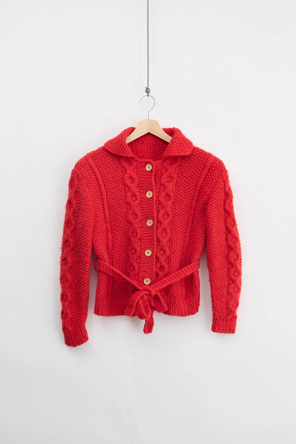 Traditional Cable Knit Cardigan (S) sold by Livid Jeans
