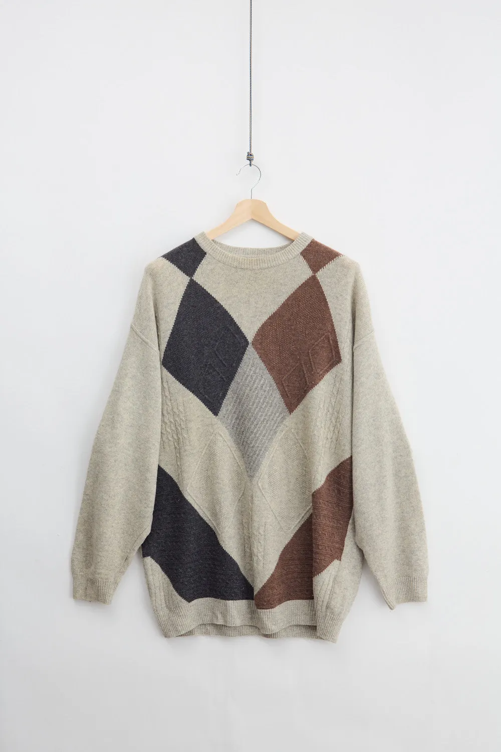 Argyle Wool Knit Sweater (2XL) sold by Livid Jeans