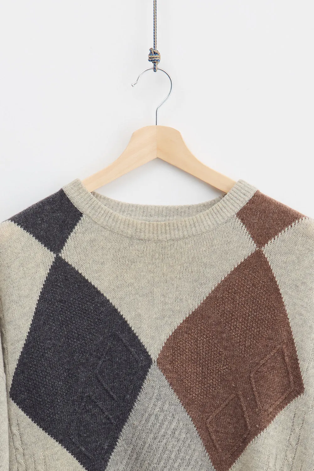 Argyle Wool Knit Sweater (2XL) sold by Livid Jeans product image thumbnail 2