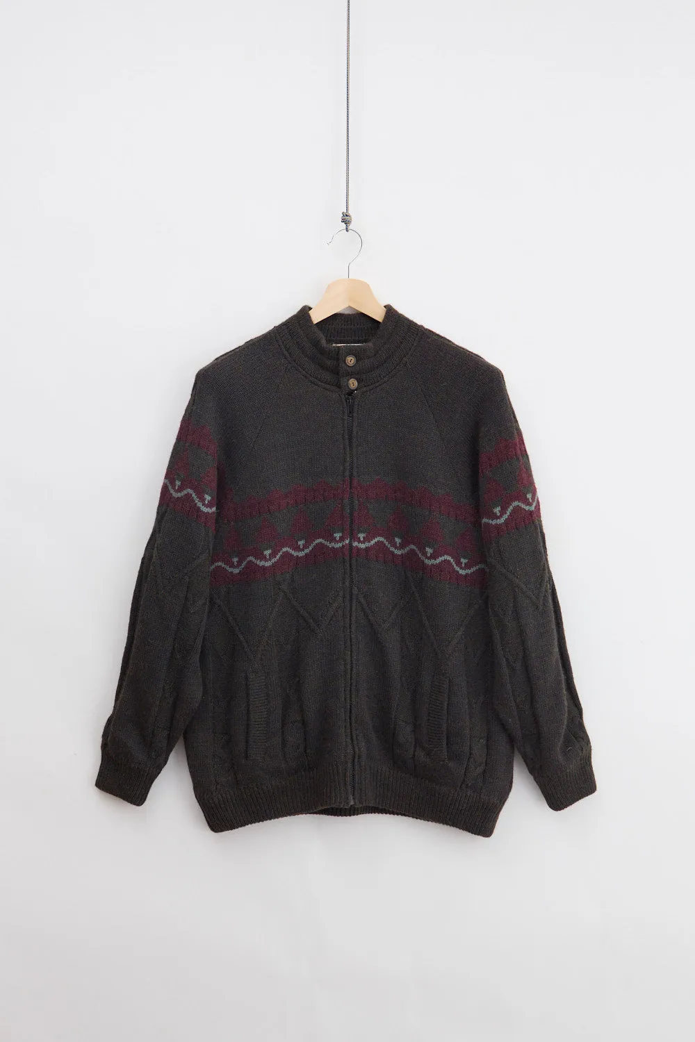 Padded Mohair Wool Knit Bomber (L) sold by Livid Jeans