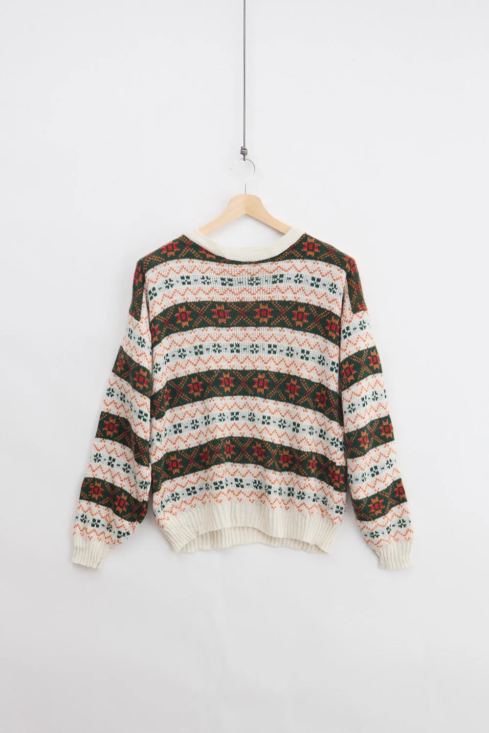 Jaquard Knit Sweater (L) sold by Livid Jeans