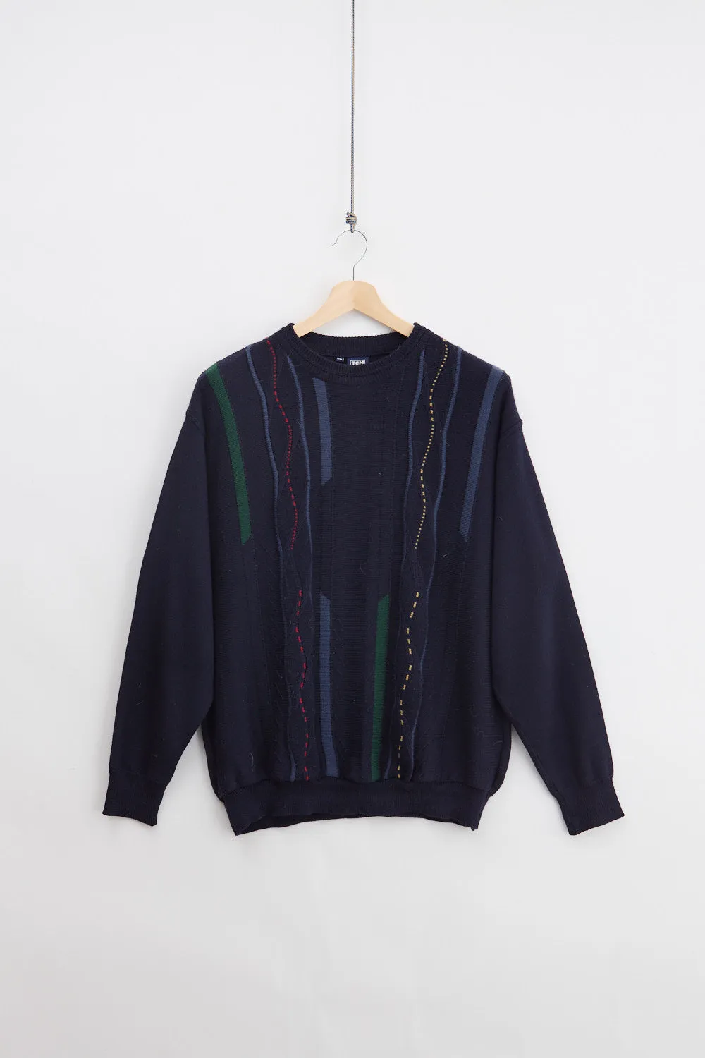 Jaquard Wool Knit Sweater (L) sold by Livid Jeans