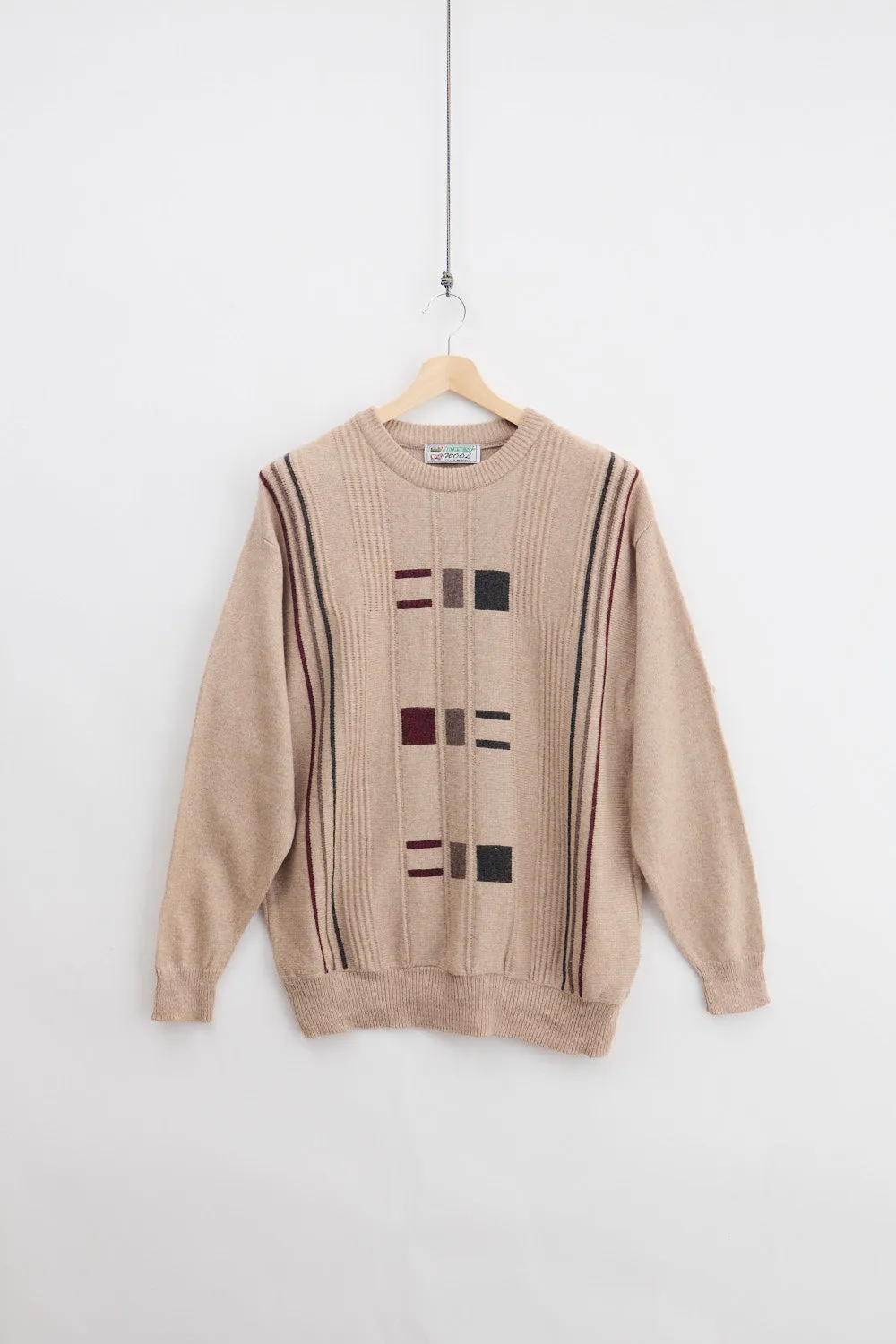 Jaquard Wool Knit Sweater (XL) sold by Livid Jeans