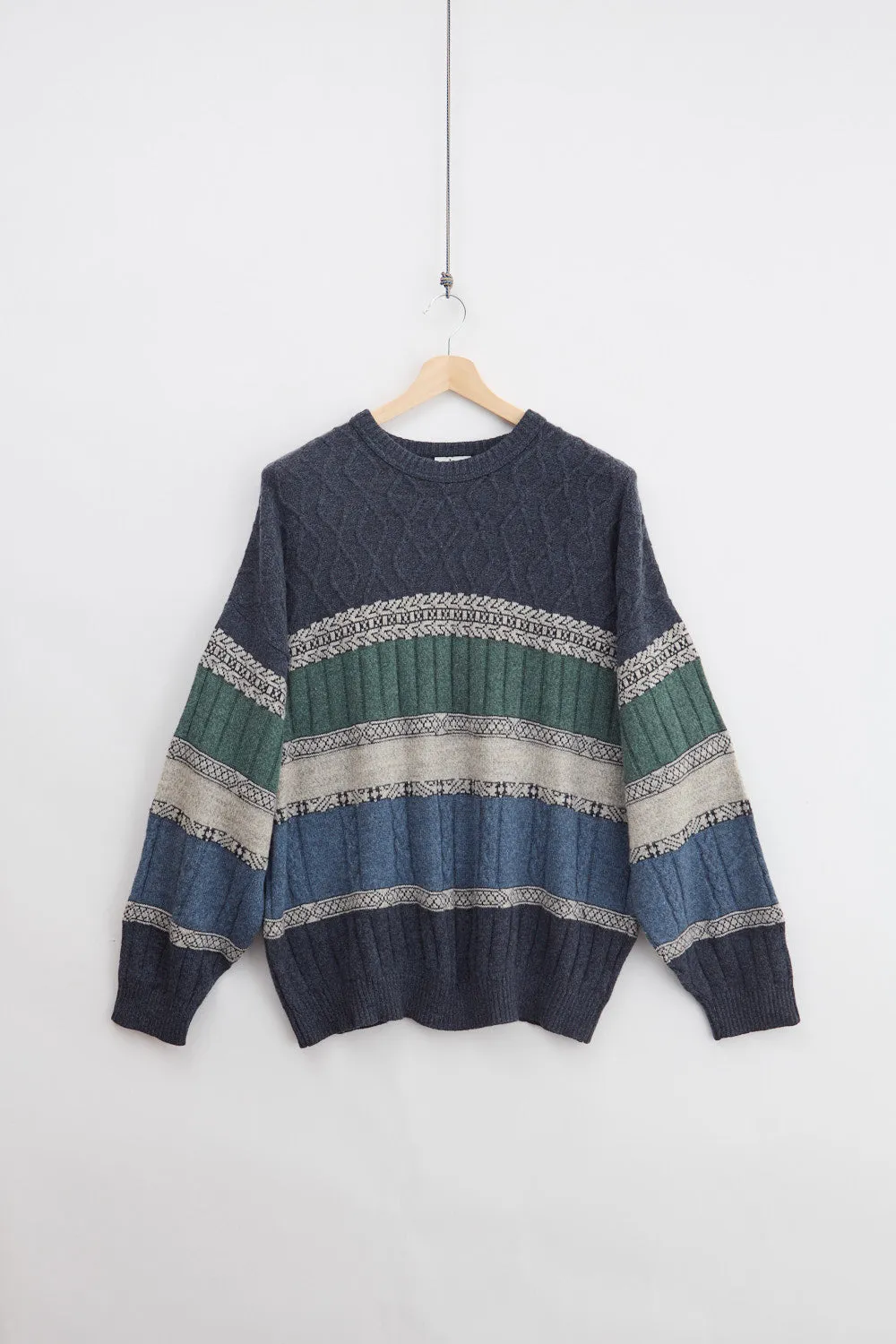 Jaquard Merino Wool Knit Sweater (XL) sold by Livid Jeans