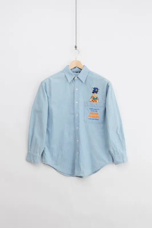 The Flintstones Denim Shirt (S) sold by Livid Jeans
