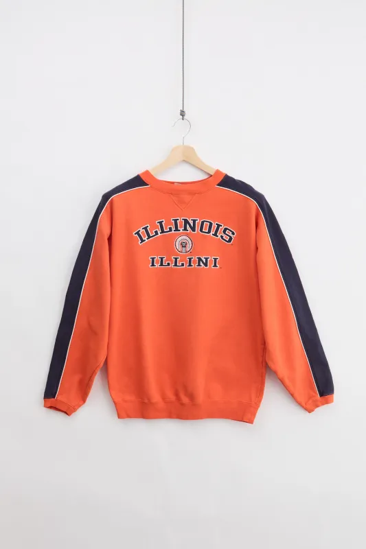 UIUC Varsity Team Crewneck Sweatshirt (M) made by Vintage