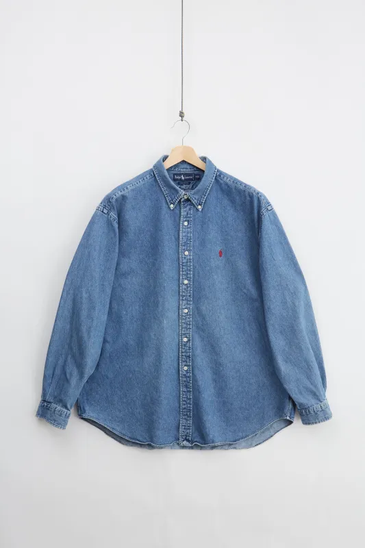 Ralph Lauren Denim Shirt (2XL) sold by Livid Jeans