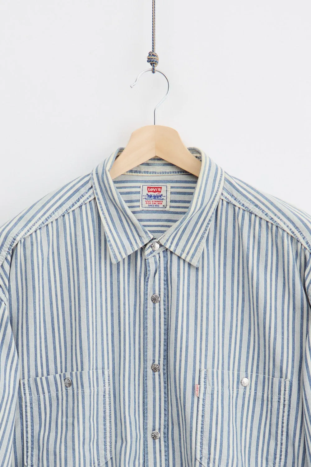 80's Levi's Striped Denim Shirt (XL) sold by Livid Jeans product image thumbnail 2