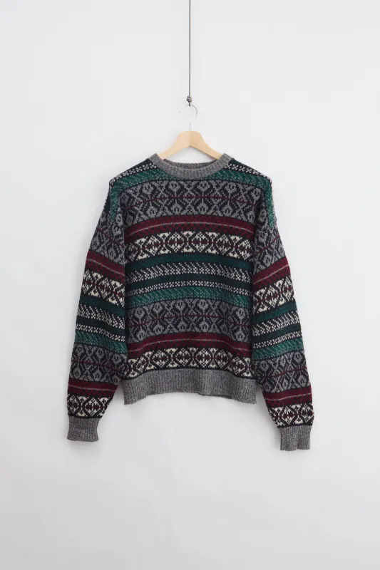 Traditional Norwegian Wool Knit Sweater (XL) sold by Livid Jeans