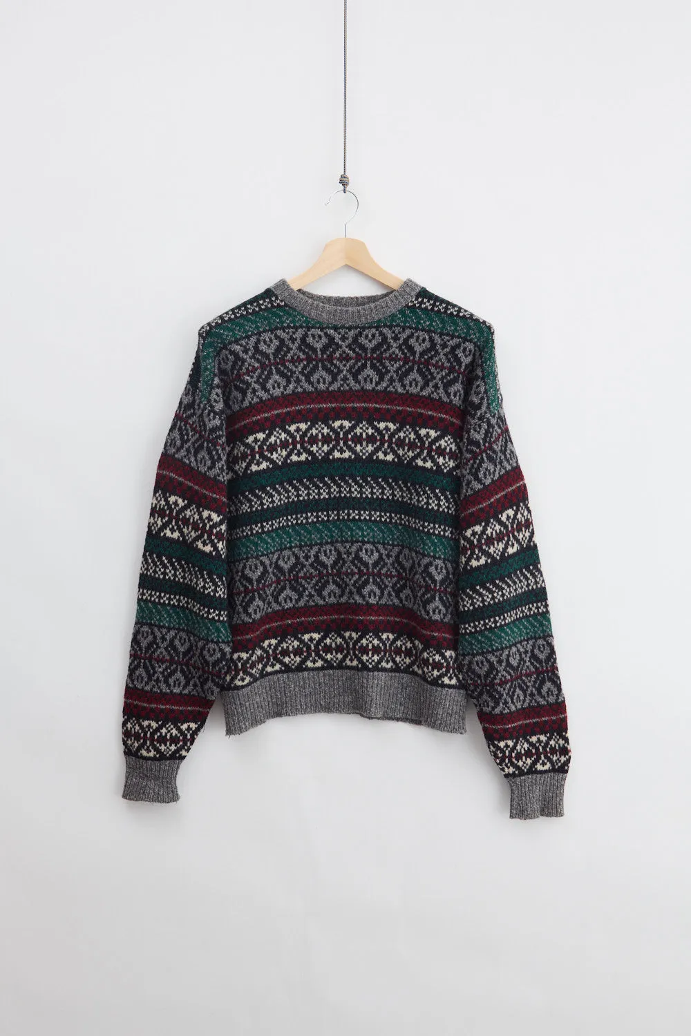 Traditional Norwegian Wool Knit Sweater (XL) sold by Livid Jeans
