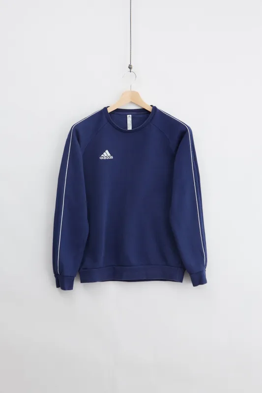 Striped Adidas Crewneck Sweatshirt (M) made by Vintage