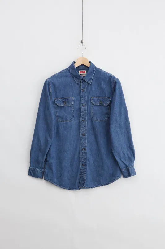 Wrangler Denim Shirt (M) made by Vintage