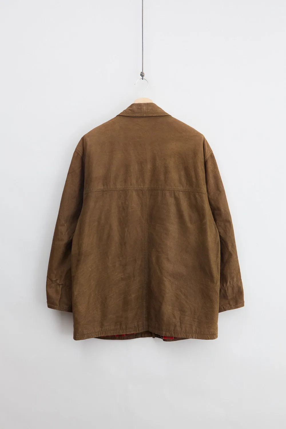 Heavyweight Fireman Clasp Nubuck Leather Coat (XL) sold by Livid Jeans product image thumbnail 2