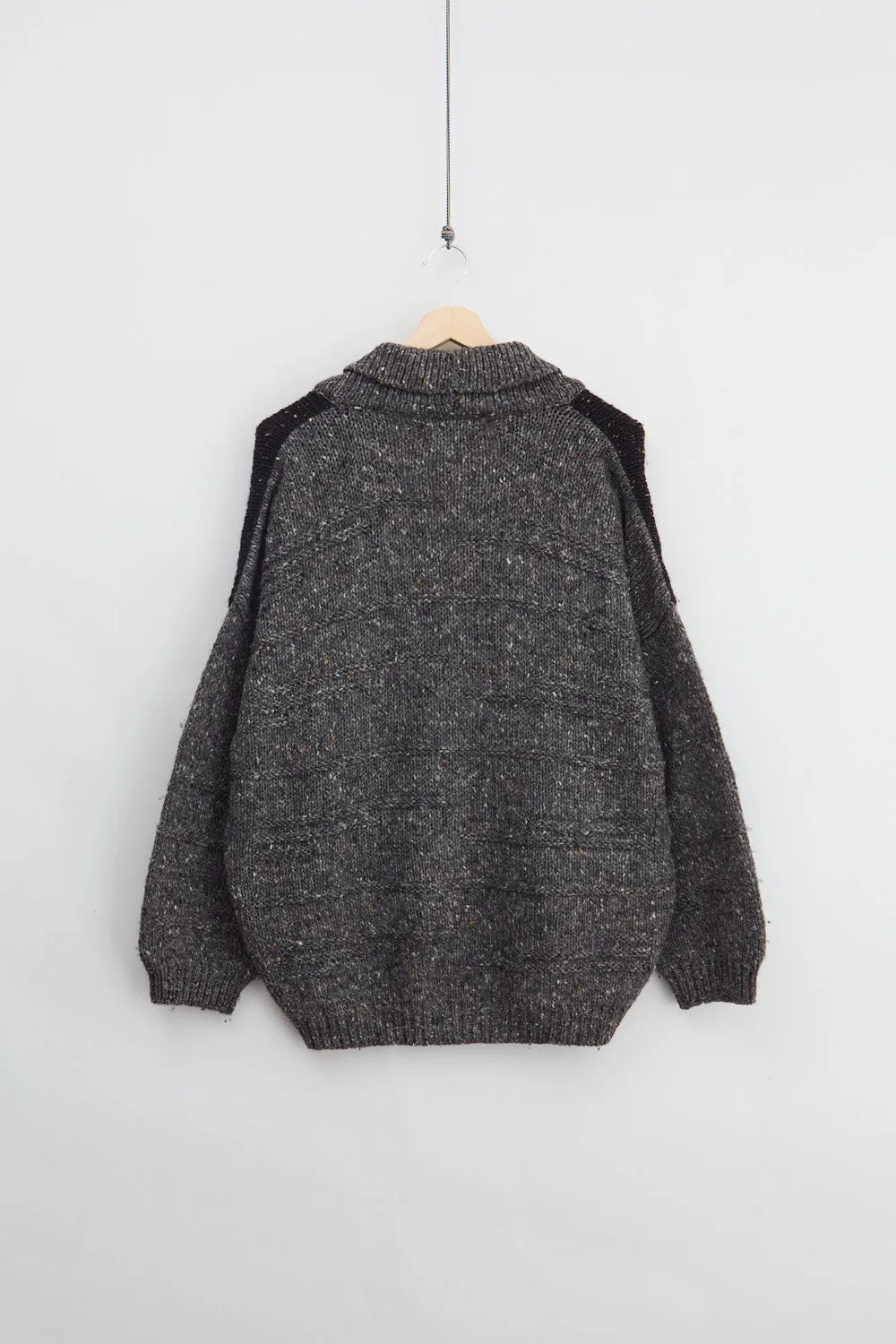 Heavyweight Shawl Collar Wool Cardigan (L) sold by Livid Jeans