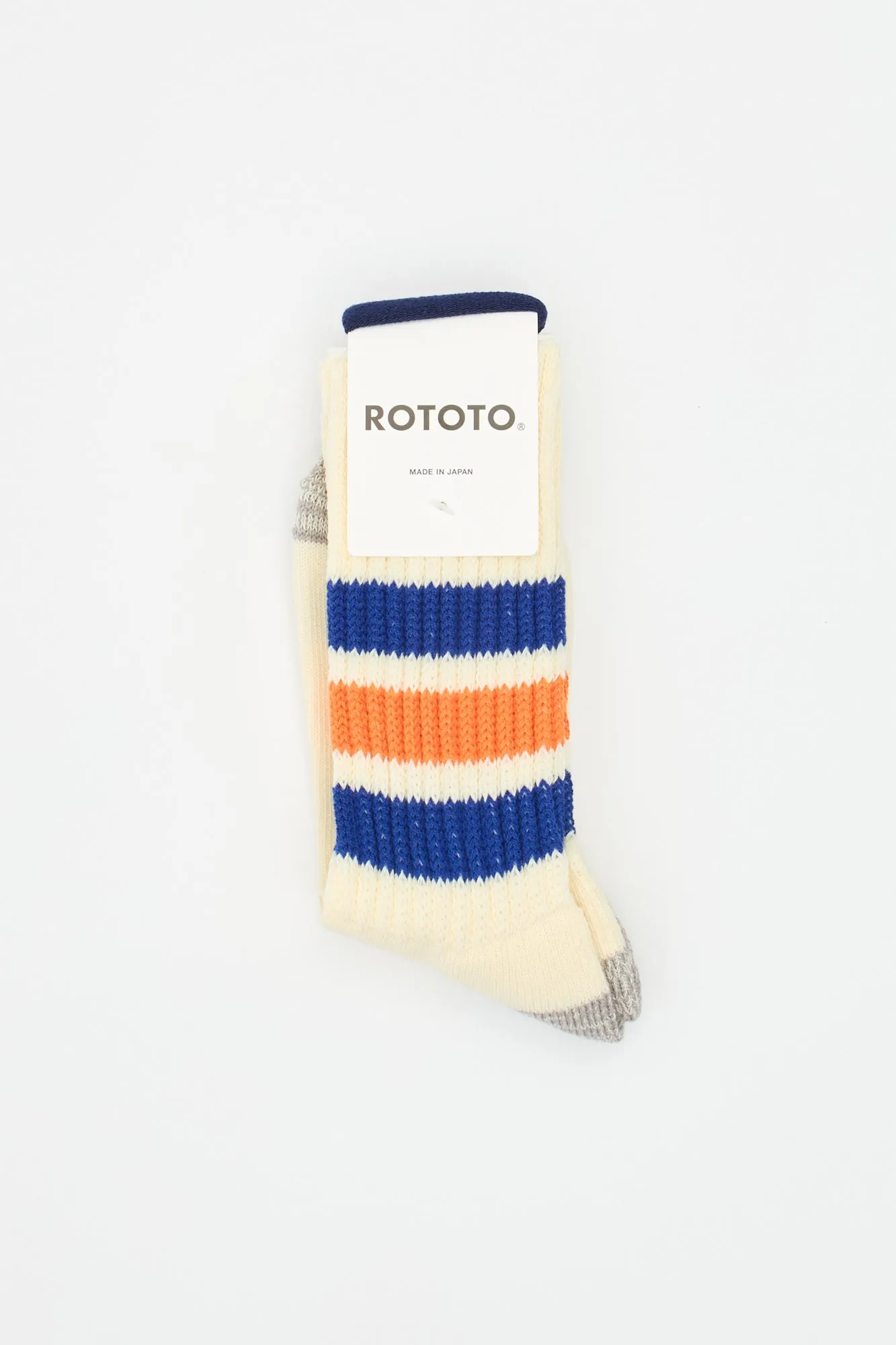 Coarse Ribbed Oldschool Crew Blue/Orange sold by Livid Jeans