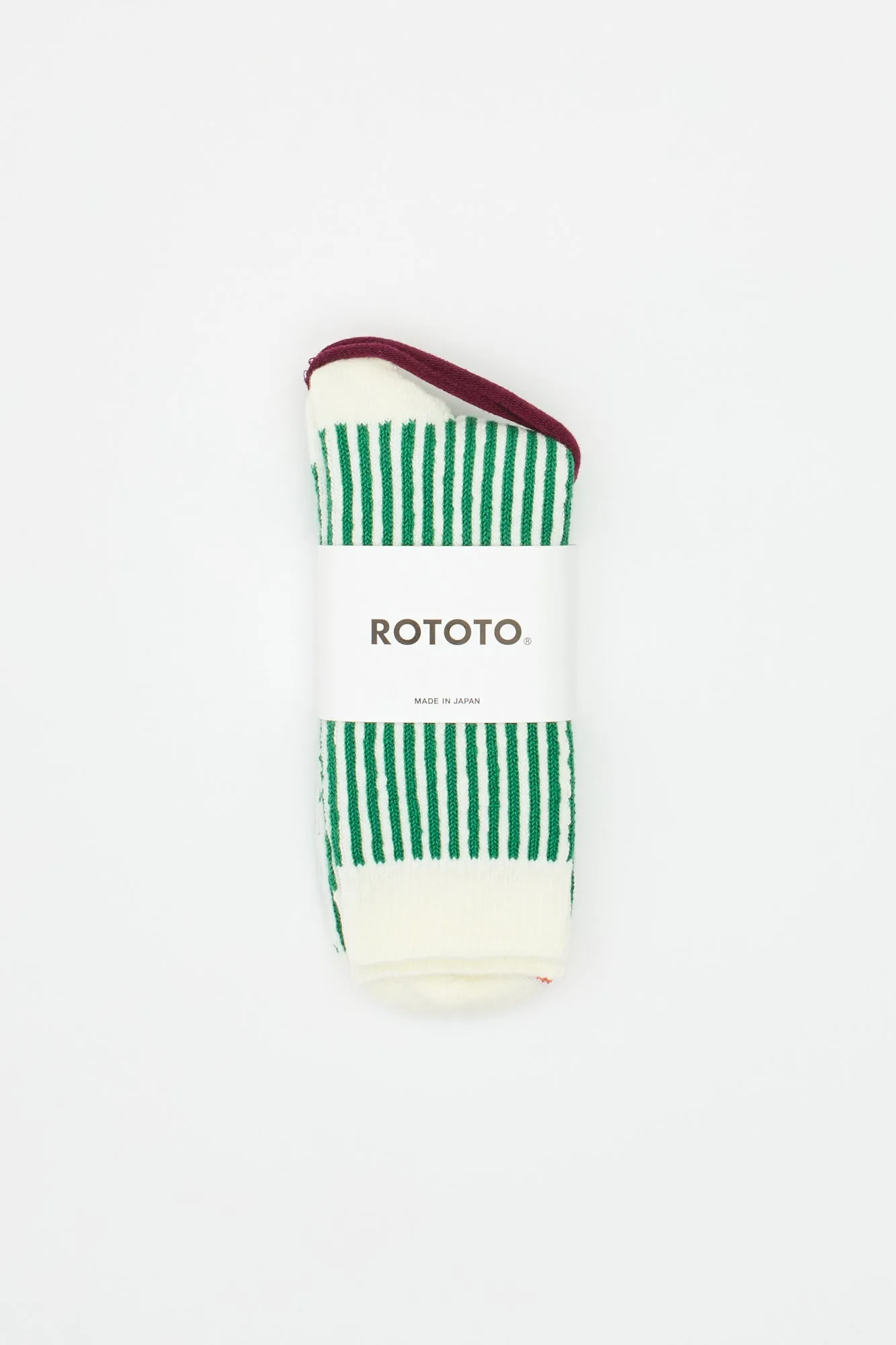 Vertical Stripe Socks Green sold by Livid Jeans