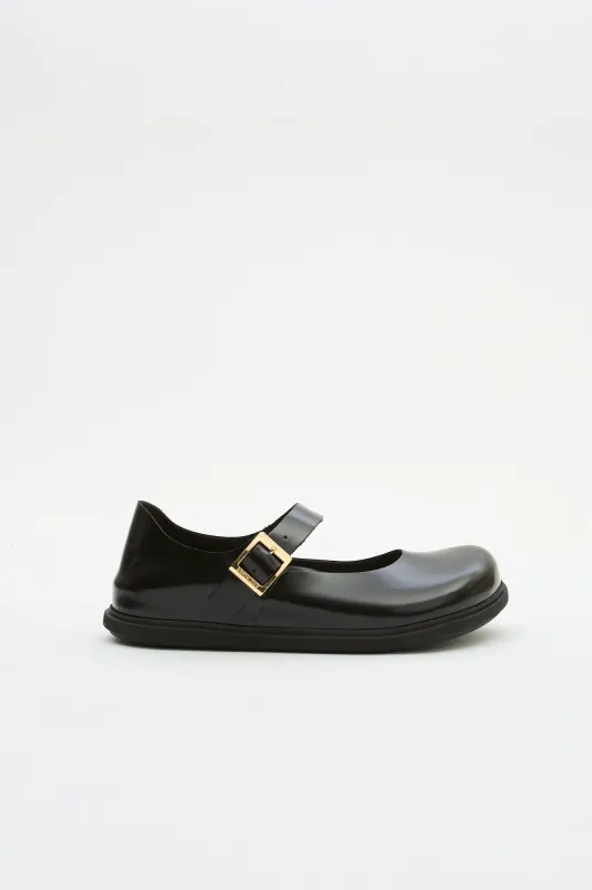 Mantova Patent Black made by Birkenstock