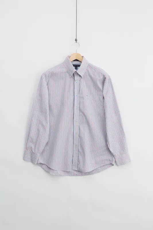 Tommy Hilfiger Striped Shirt (L) made by Vintage