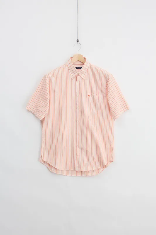 Burberry Short Sleeve Striped Shirt (M) made by Vintage