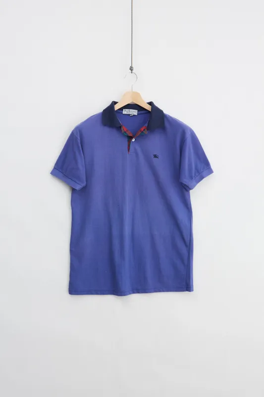 90's Burberry Pique Polo (XL) made by Vintage