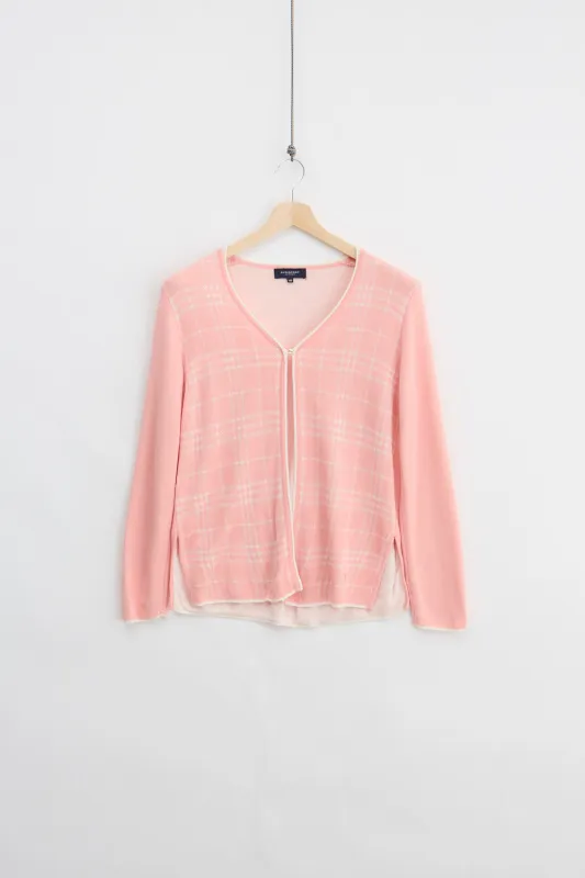 Burberry Womens Knit Cardigan (M) made by Vintage
