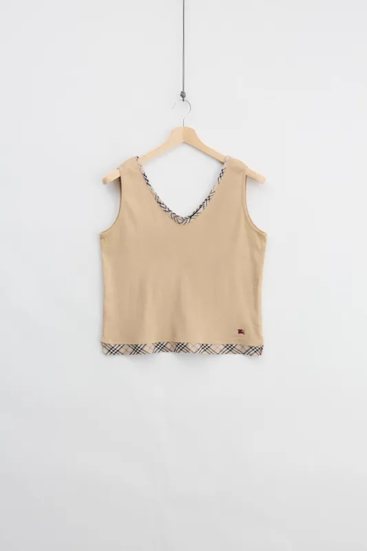 Burberry Womens Tank Top (XL) made by Vintage