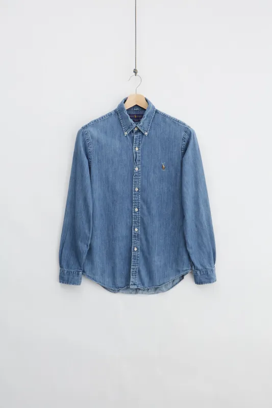 90s Ralph Lauren Denim Shirt (M) made by Vintage