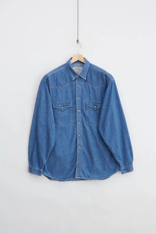 Levi's Western Denim Shirt (L) made by Vintage