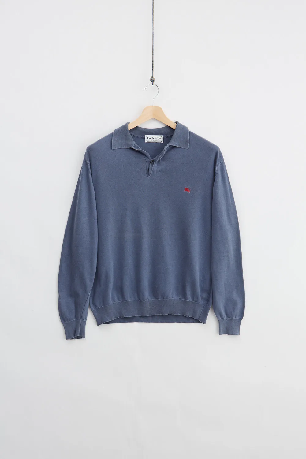 90's Burberry Long Sleeve Polo (M) sold by Livid Jeans