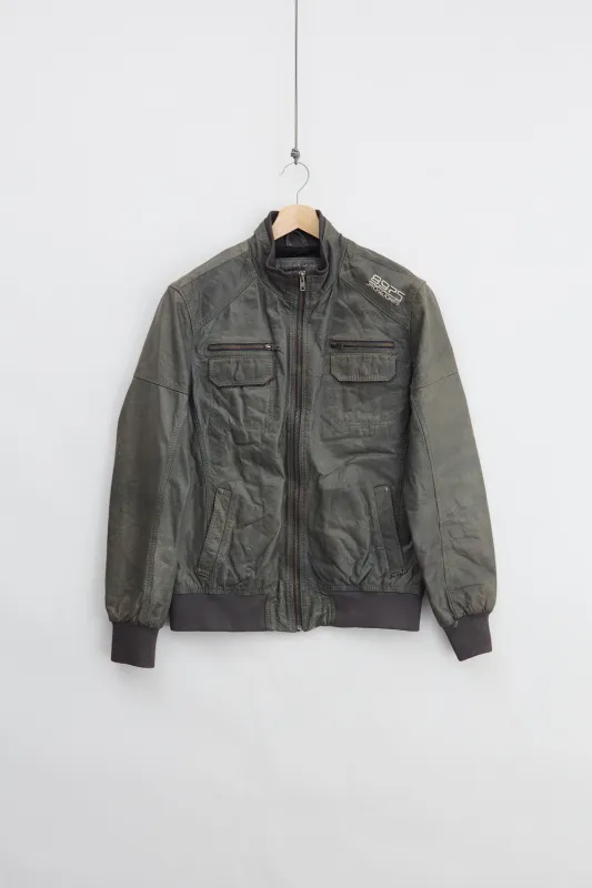 Jack&Jones Leather Biker Jacket (XL) made by Vintage