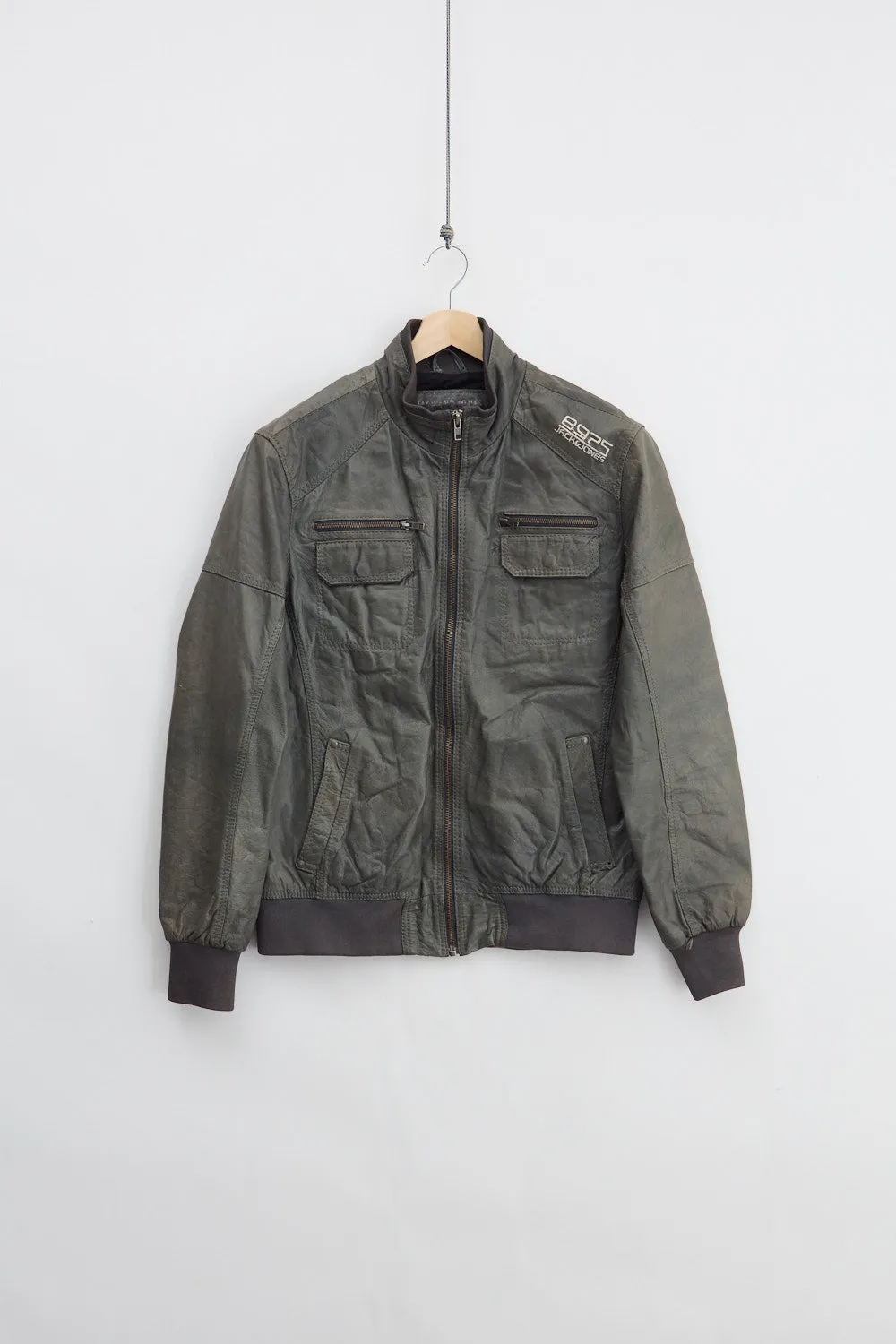 Jack&Jones Leather Biker Jacket (XL) sold by Livid Jeans