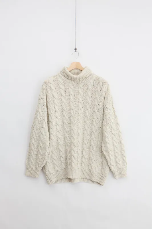 Turtleneck Wool Cable Knit Sweater (2XL) sold by Livid Jeans