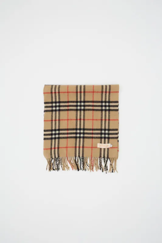 90's Burberry Cashmere Scarf (OneSize) made by Vintage