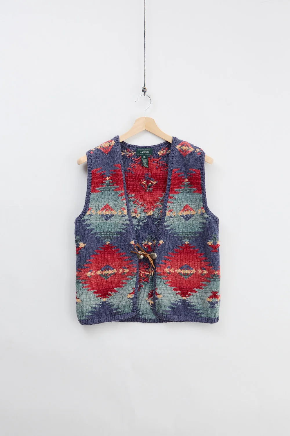 Lauren By Ralph Lauren Hand Knit Cardigan (XL) sold by Livid Jeans