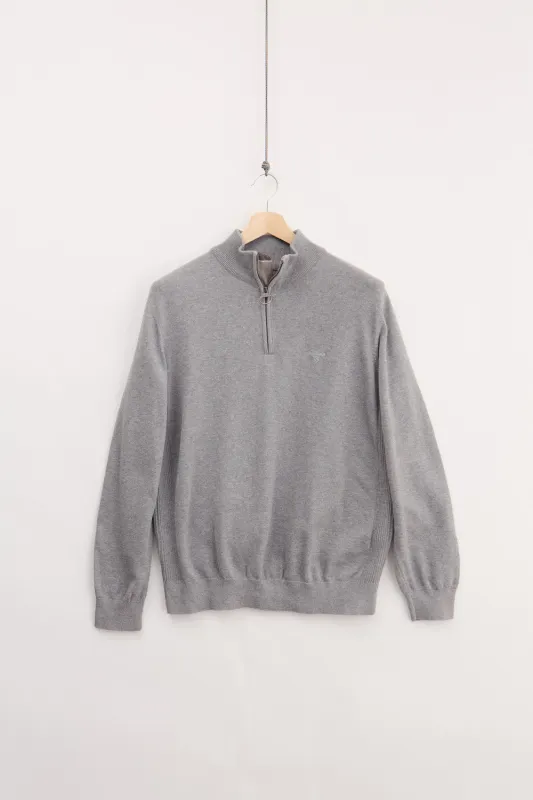 Barbour Quarter Zip Sweater (XL) made by Vintage