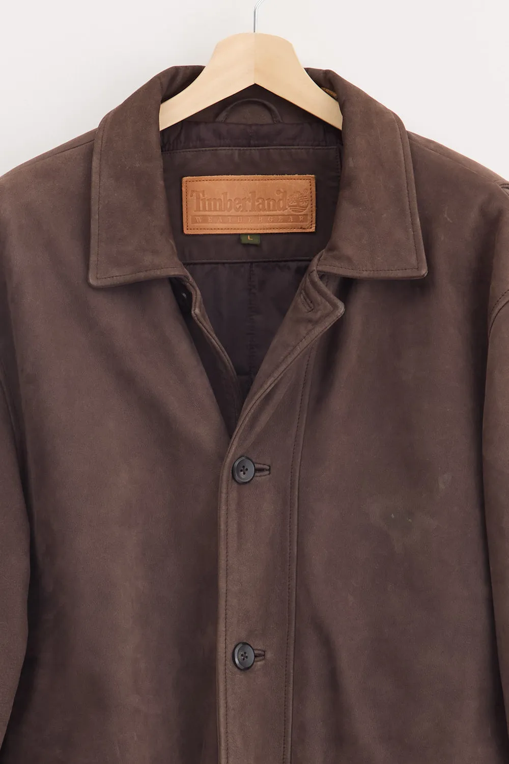 Timberland Heavyweight Numbuck Leather Jacket (L) sold by Livid Jeans product image thumbnail 3