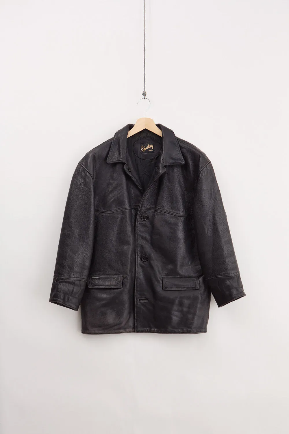 Leather Car Coat (M) sold by Livid Jeans