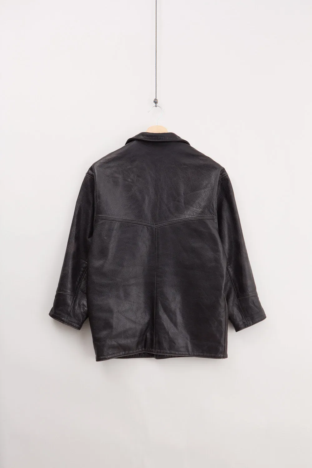Leather Car Coat (M) sold by Livid Jeans product image thumbnail 2