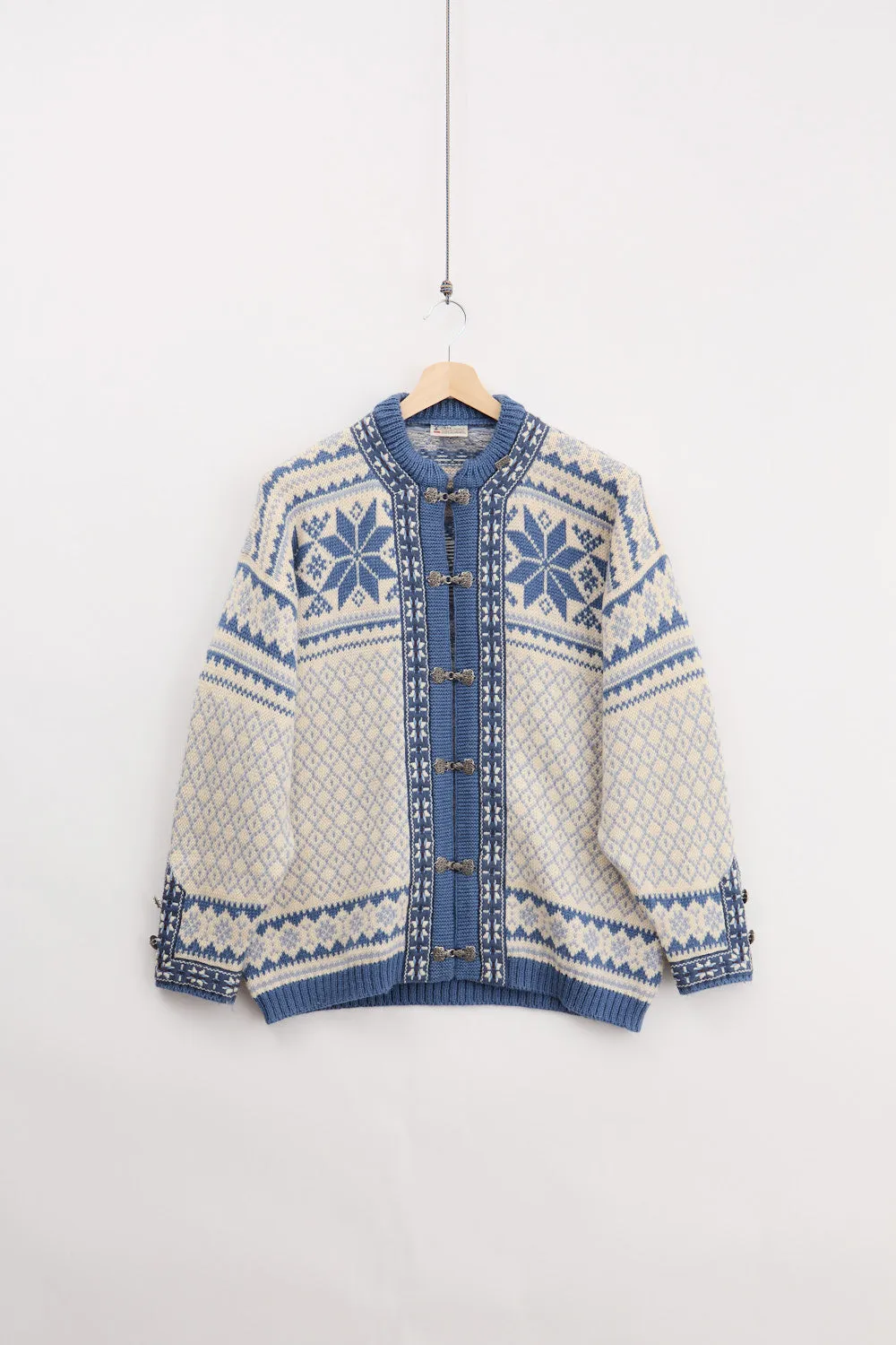 80's Voss Traditional Knitted Cardigan (M) sold by Livid Jeans