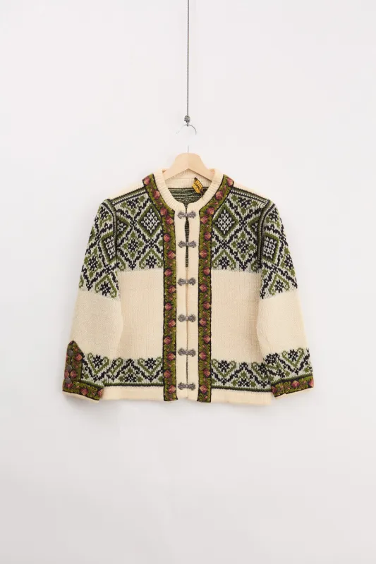 80's Nordstrikk Traditional Knitted Cardigan (XS) made by Vintage